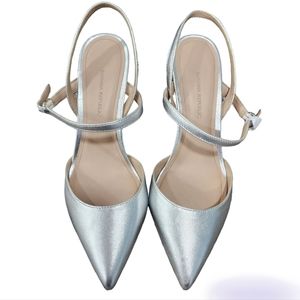 Banana Republic silver heels